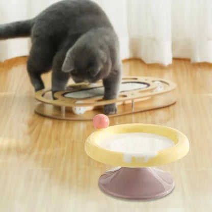 Ergonomic Elevated Wide Mouth Ceramic Cat Bowl